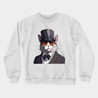 Suave Whisker Elegance Crewneck Sweatshirt